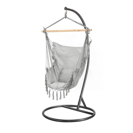 Grădină - Leziter Scaun suspendat Puerto cu suport gri-negru