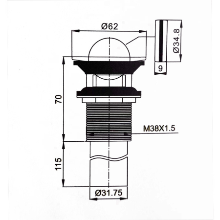 Leziter Scurgere de chiuvetă pentru preaplin [2]