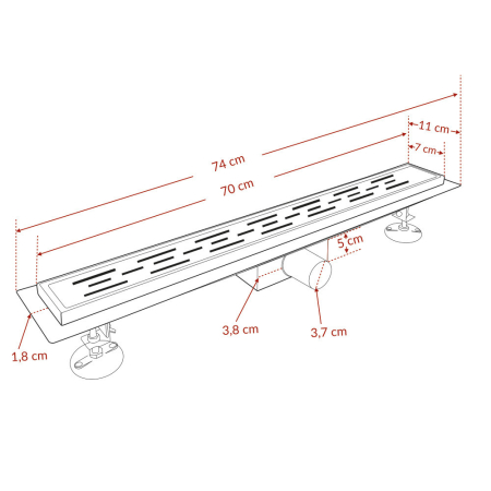 Leziter Scurgere de duș cu flux [6]