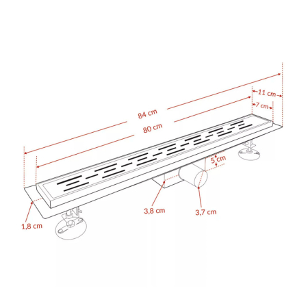 Leziter Scurgere de duș cu flux [2]