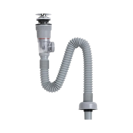 Leziter Scurgere Klikk-Klakk pentru lavoar standard cu sifon și țeavă flexibilă [3]