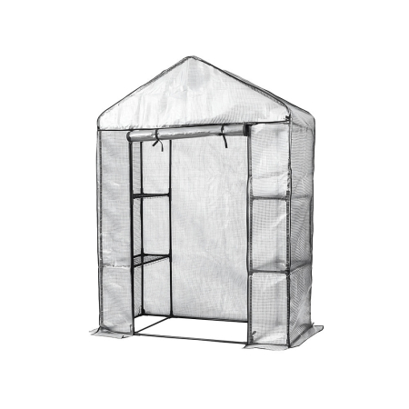 Produse temporar indisponibile - Leziter Seră de balcon 143x73x195 cm albă