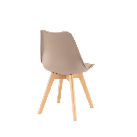 Leziter Set de 4 scaune de masă Silla bej [6]