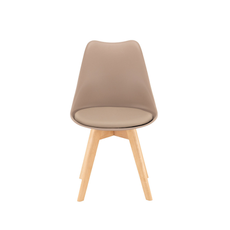 Leziter Set de 4 scaune de masă Silla bej [5]