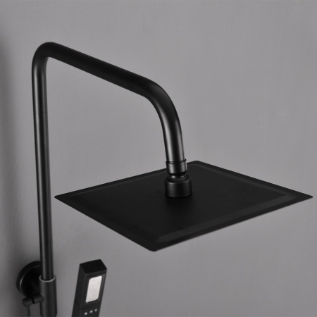 Leziter Set de duș Alita Black cu baterie termostatică [7]