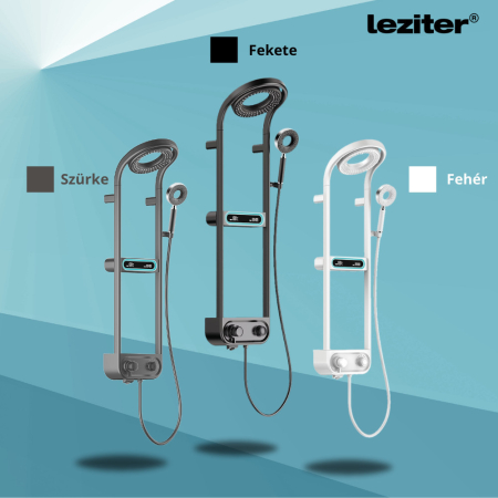 Leziter Set de duș digital Tropic cu robinet termostatic gri [3]