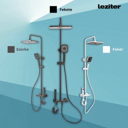 Leziter Set de duș multifuncțional Eliz negru [4]