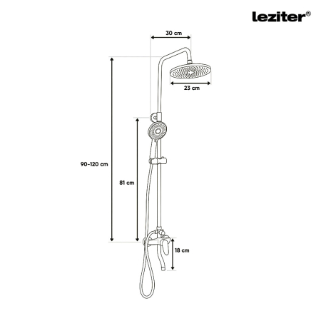 Leziter Set de duș Sena [2]