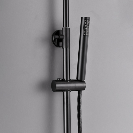 Leziter Set de duș Teton Black cu baterie termostatică [9]