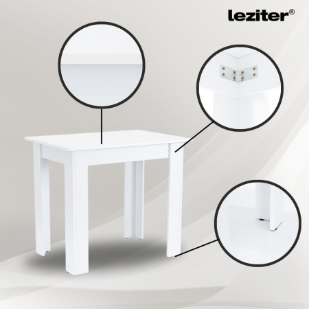 Leziter Set de masă Amina 4+1 alb-alb [4]