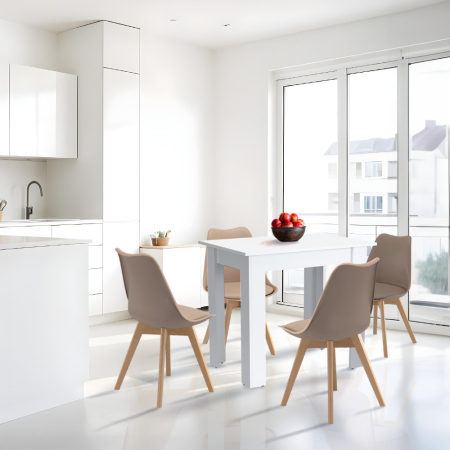 Leziter Set de masă Amina 4 1 bej-alb [1]