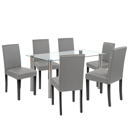 Set masă - Leziter Set de masă Cadiz 6 1 alb-gri