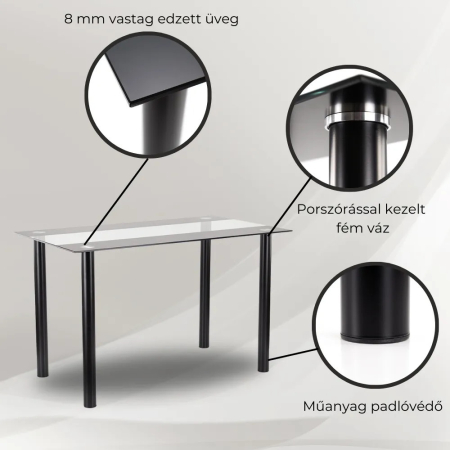 Leziter Set de masă Darina 4+1 alb [2]