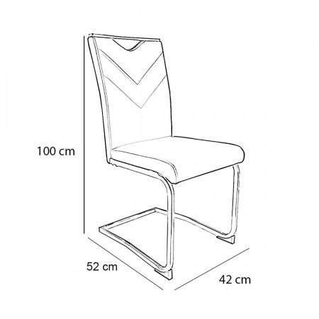 Leziter Set de masă Darina 4+1 maro [4]