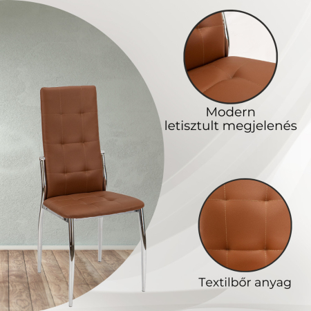 Leziter Set de masă Lara 4+1 maro [3]