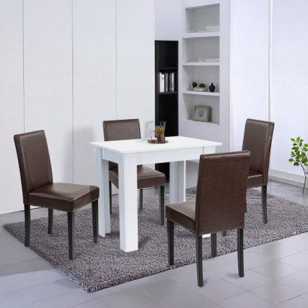 Leziter Set de masă Leon 4 1 alb-maro [1]