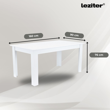 Leziter Set de masă Leon 4 1, stejar Sonoma-maro [4]