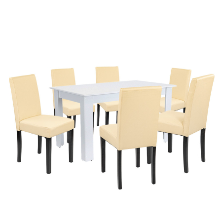 Set masă - Leziter Set de masă Leon 6 1 alb-bej