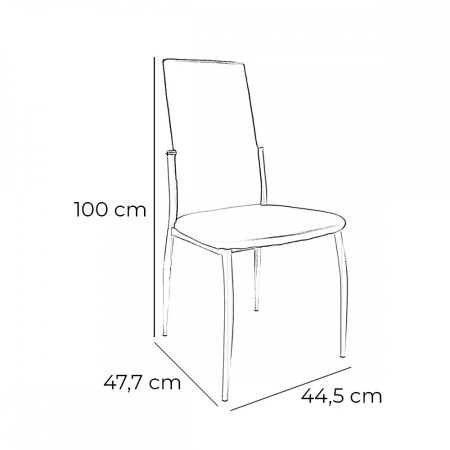 Leziter Set de masă Lina 4+1 maro [5]