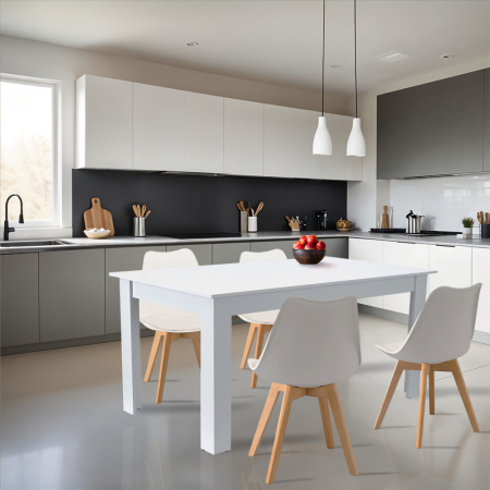 Leziter Set de masă Lola 4 1 alb-alb [1]