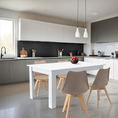 Leziter Set de masă Lola 4 1 bej-alb [1]