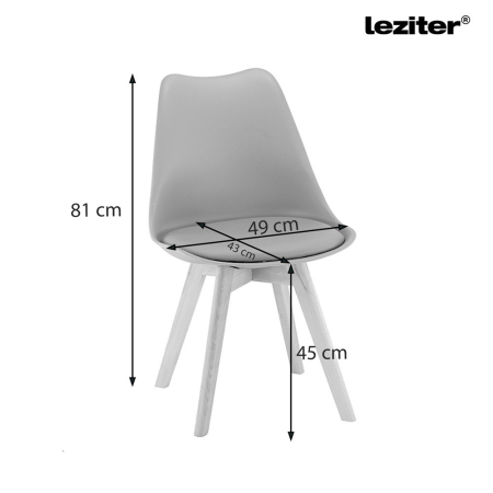 Leziter Set de masă Lola 6+1 negru-stejar York [3]