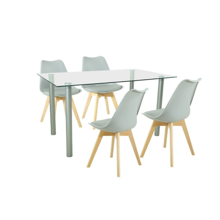 Mobilier - Leziter Set de masă Midori 4 1 gri