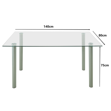 Leziter Set de masă Midori 6 1 alb [2]