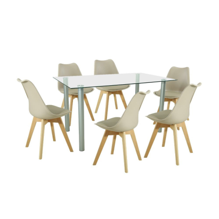 Mobilier - Leziter Set de masă Midori 6 1 bej