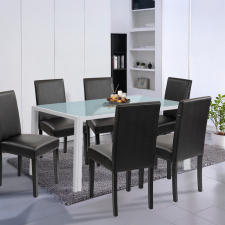 Leziter Set de masă Mira 6 1 alb-negru [1]