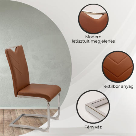 Leziter Set de masă Nikol 6+1 maro [3]