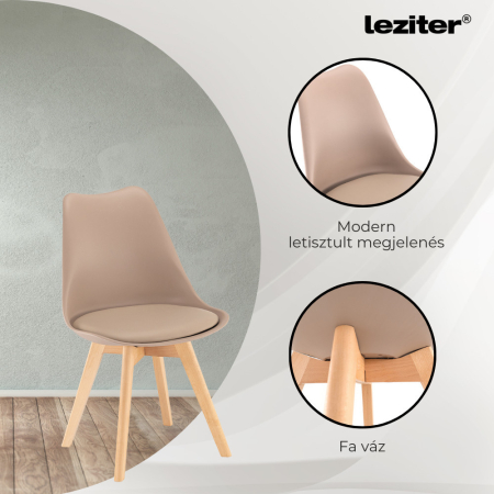 Leziter Set de masă Zara 4+1 bej-stejar Sonoma [5]