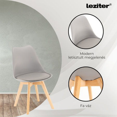 Leziter Set de masă Zara 4+1 gri-stejar Sonoma [5]