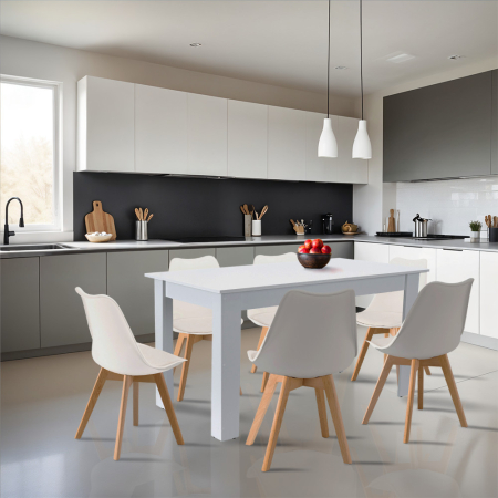 Leziter Set de masă Zara 6 1 alb-alb [1]