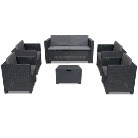 Leziter Set de mobilier de grădină City II Big cu 6 locuri [1]