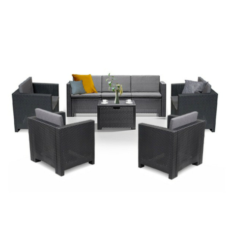 Produse temporar indisponibile - Leziter Set de mobilier de grădină City II Large cu 7 locuri