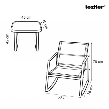 Leziter Set de mobilier de grădină Elva Balcony [2]