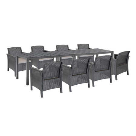 Produse temporar indisponibile - Leziter Set de mobilier de grădină Grant 8+1 grafit