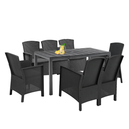 Produse temporar indisponibile - Leziter Set de mobilier de grădină Lima IX 7+1 grafit