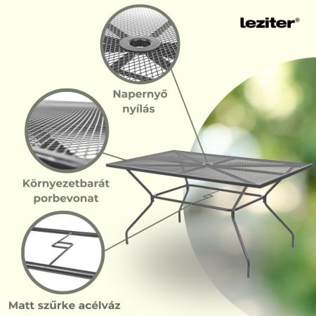 Leziter Set de mobilier de grădină Melfi 6+1 antracit [4]