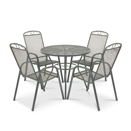 Set mobilier grădină - Leziter Set de mobilier de grădină Melko 4+1 antracit