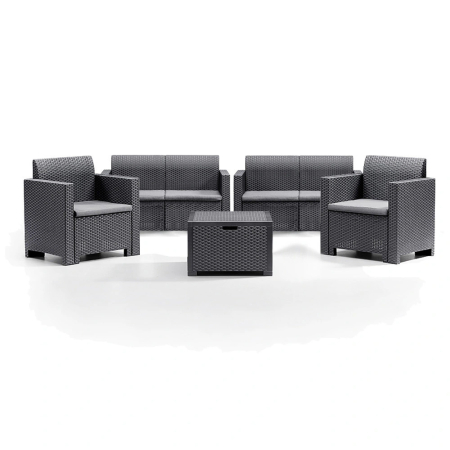 Leziter Set de mobilier de grădină Nero Big cu 6 locuri [1]