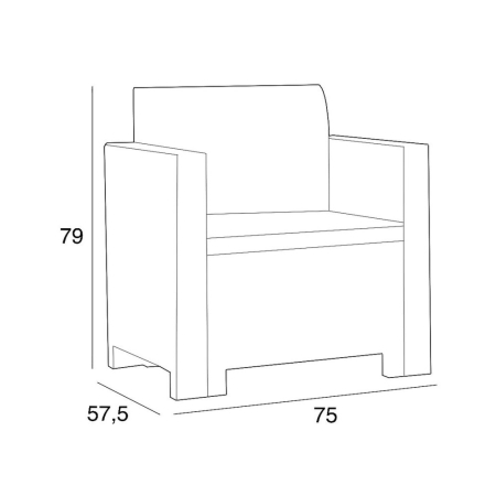 Leziter Set de mobilier de grădină Nero Big cu 6 locuri [2]