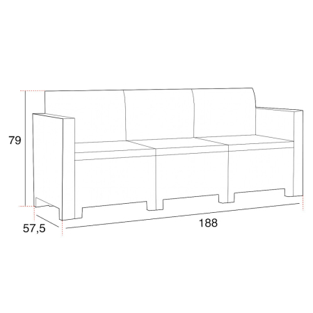 Leziter Set de mobilier de grădină Nero cu 5 locuri [6]