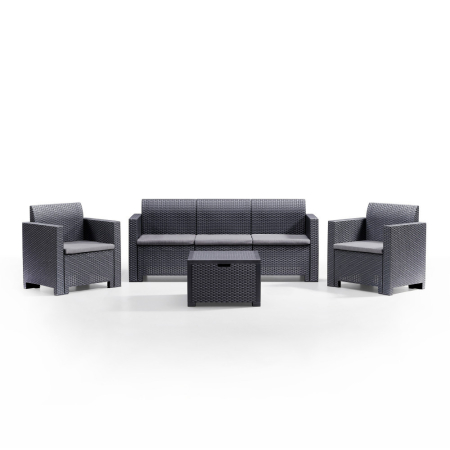 Leziter Set de mobilier de grădină Nero cu 5 locuri [1]