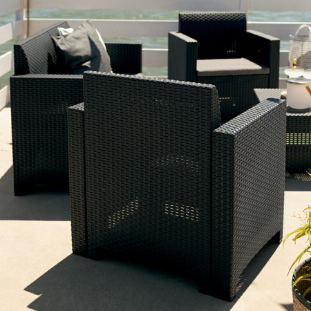 Leziter Set de mobilier de grădină Nero cu 5 locuri [2]