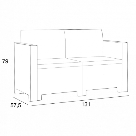 Leziter Set de mobilier de grădină Nero II Big cu 6 locuri [6]