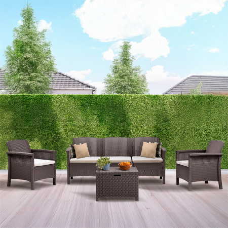 Leziter Set de mobilier de grădină Venus cu 5 locuri, culoare cappuccino [1]
