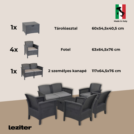 Leziter Set de mobilier de grădină Venus II Big cu 6 locuri [8]