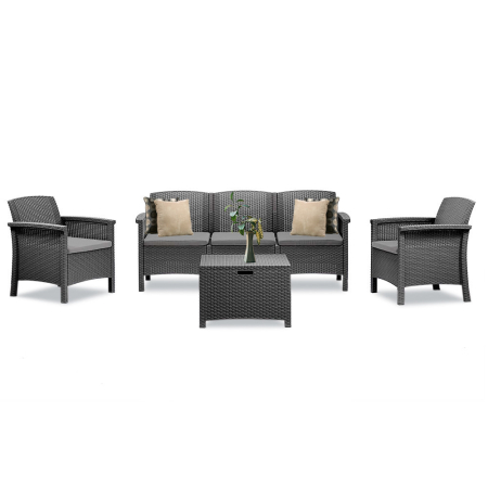 Produse temporar indisponibile - Leziter Set de mobilier de grădină Venus II cu 5 locuri, grafit